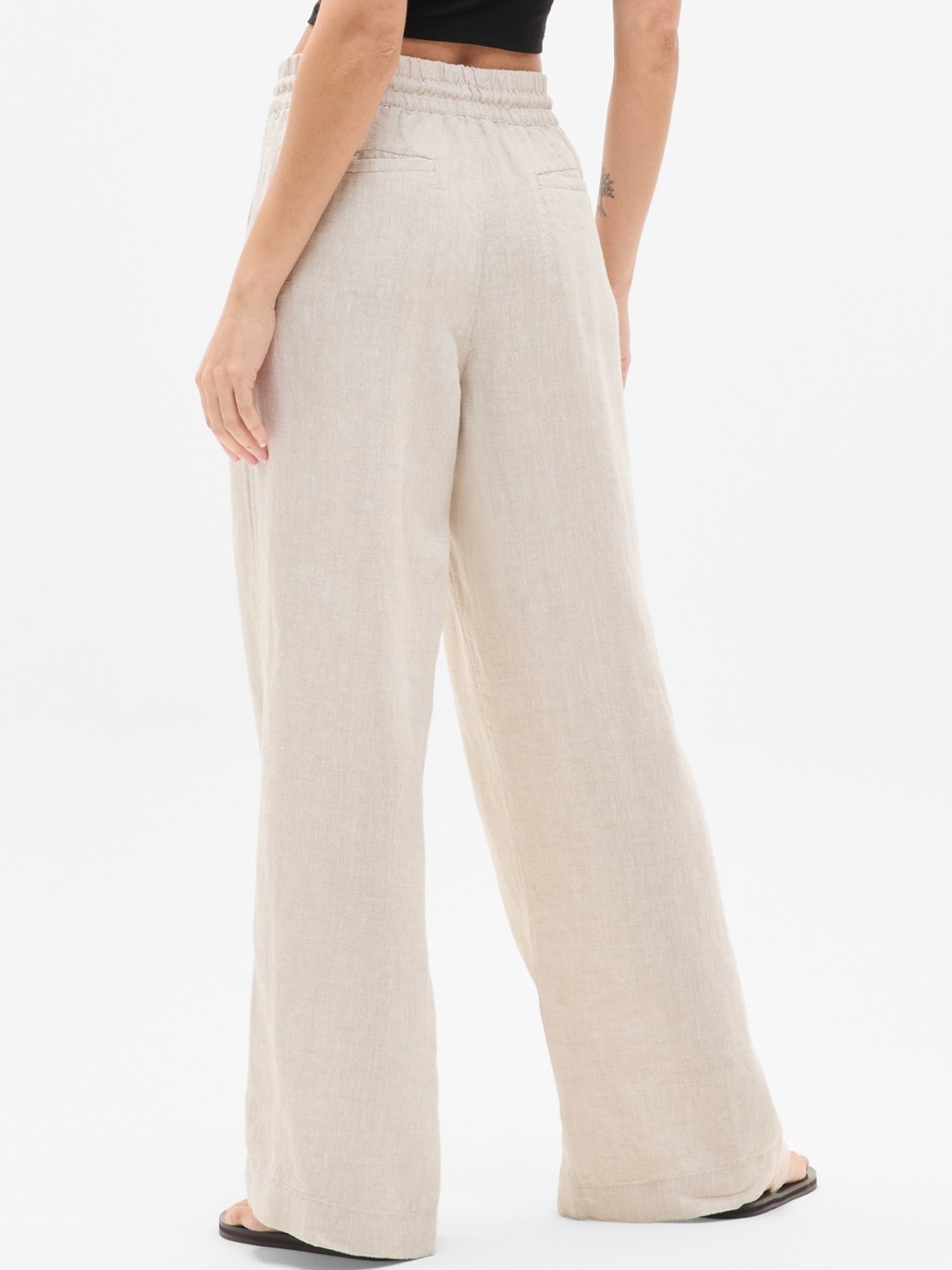 Athleta Retreat Linen Wide-Leg Pant - Picture 7 of 9